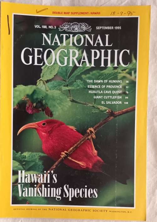 National Geographic - Vol 188 No. 3 - September 1995 - Hawaii`s Vanishing Species