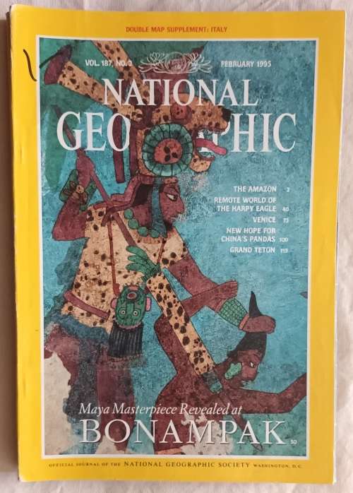National Geographic - Vol 187 No. 2 - February 1995 - Maya Masterpiece Revealed at Bonampak