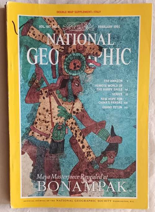 National Geographic - Vol 187 No. 2 - February 1995 - Maya Masterpiece Revealed at Bonampak