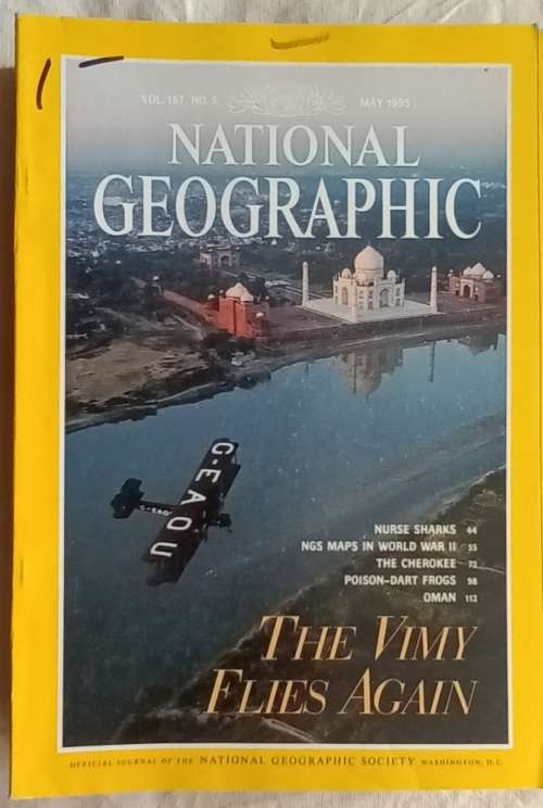 National Geographic - Vol 187 No. 5 - May 1995 - The Vimy Flies Again