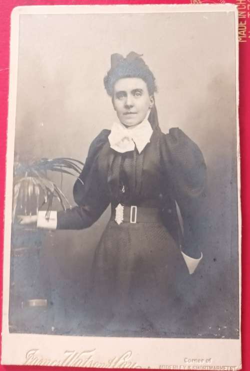 Vintage Photograph - Lady - James Watson & Sons (cnr Adderley & Shortmarket St, Cape Town)