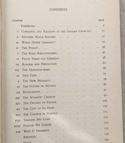 Bones of Contention - Rt Hon Lord Vansittart - Hardcover (No dustcover)