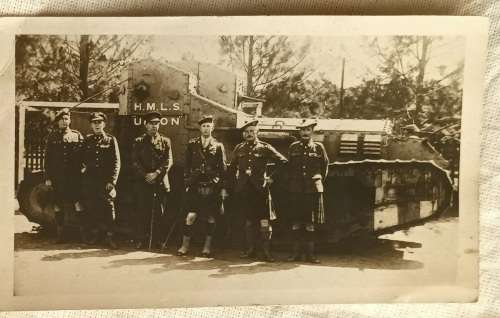 Post Card - H.M.L.S. UNION (Whippet Tank A387) - 1919 - Not postally used