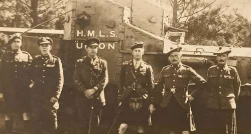 Post Card - H.M.L.S. UNION (Whippet Tank A387) - 1919 - Not postally used