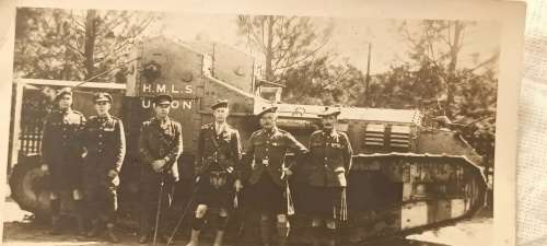 Post Card - H.M.L.S. UNION (Whippet Tank A387) - 1919 - Not postally used