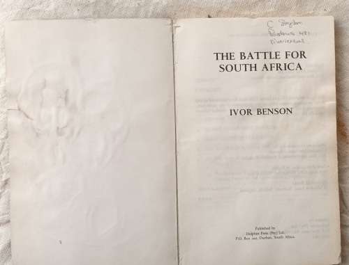 The Battle for South Africa - Ivor Benson - Paperback