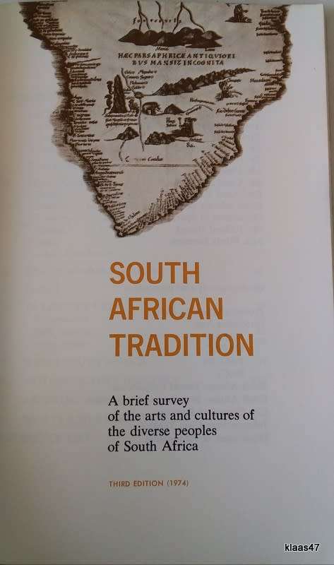 South African Tradition: Arts and Cultures Survey - Paperback Third Edition - 1974
