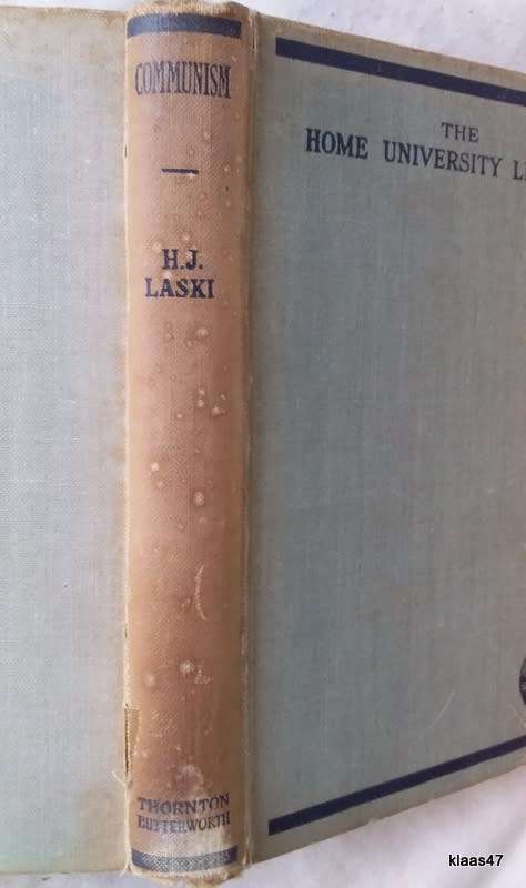 Communism - Harold J  Laski -  Hardcover 1932 reprint
