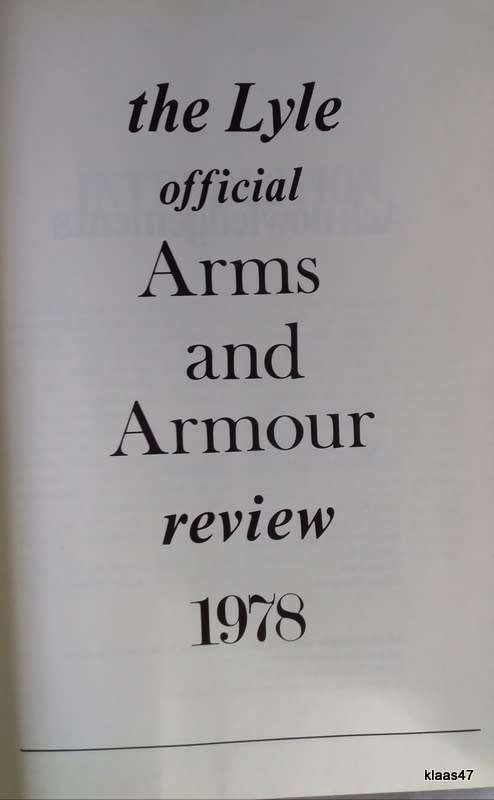 The Lyle Official Arms And Armour Review - Hardcover 1978