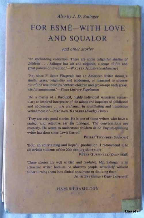 The Catcher In The Rye - J D Salinger - Hardcover 1980