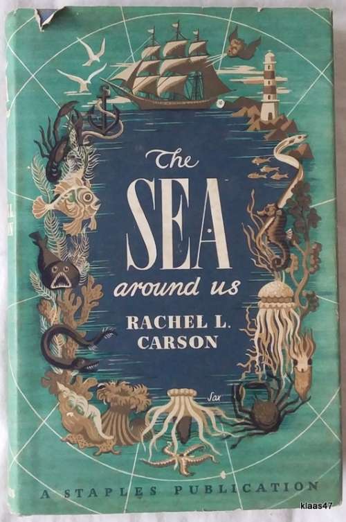 The Sea Around Us - Rachel L Carson - Hardcover 1953 Seventh Impression