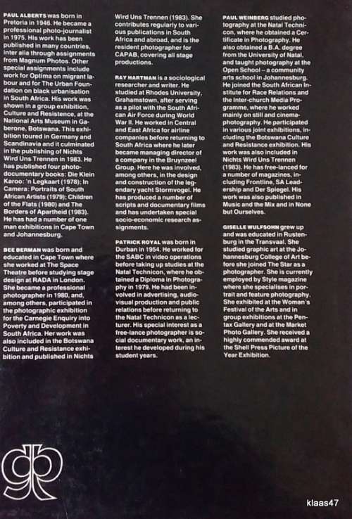 South Africa: Who Cares - Text: Paul Alberts - Hardcover 1985 (Goodwood Rotary Club)