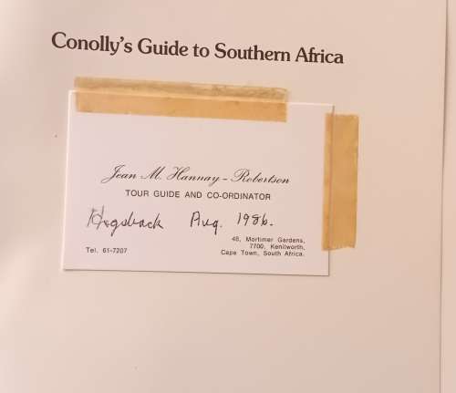 Conolly`s Guide to Southern Africa - Denis Conolly -  Hardcover Second Edition