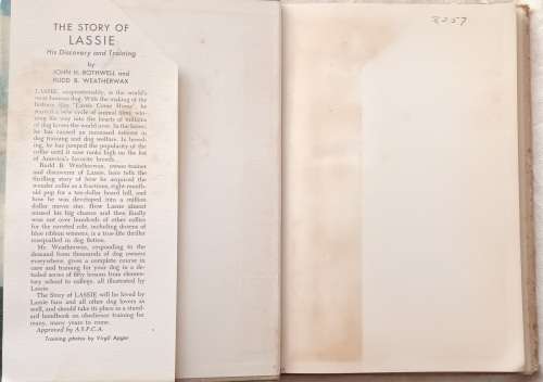 The Story of Lassie - John Rothwell and Rudd Weatherwax  - Hardcover 1950 3rd Printing