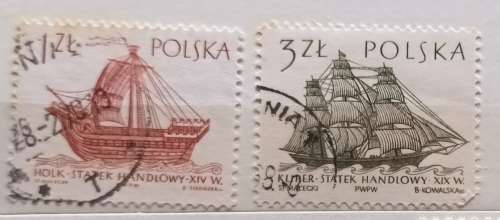 Poland - Theme: Ships - 2 Used stamps