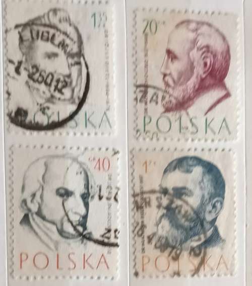 Poland - 1957 - Doctors - 4 Used stamps