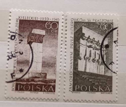 Poland - 1965 - Monuments - 2 Used stamps