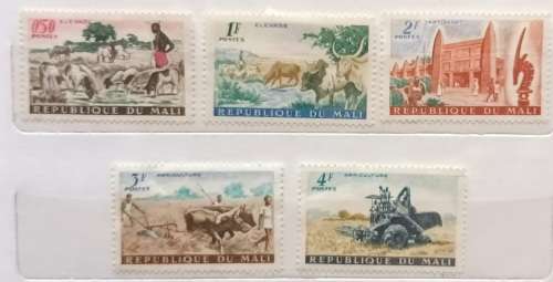 Mali - 1961  Definitives: Agriculture - 5 Unused Hinged stamps