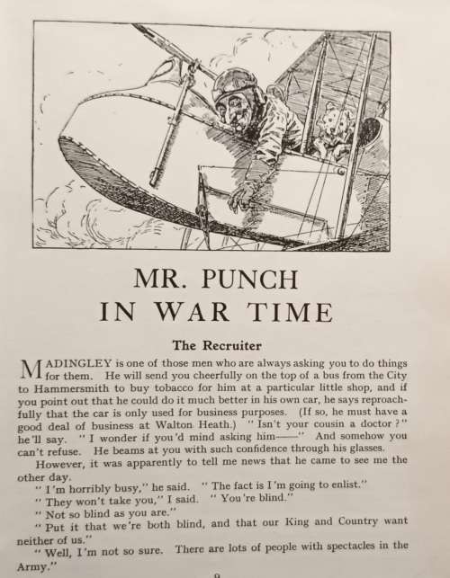 Mr Punch in War Time - Hardcover - The New Punch Library No 20.