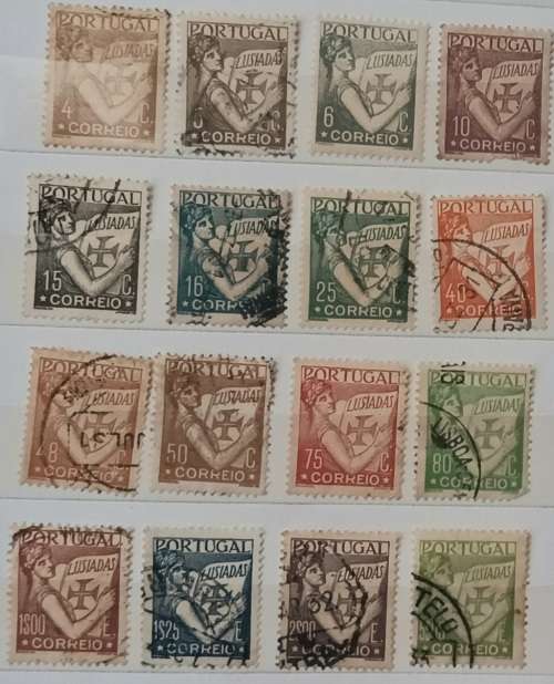 Portugal - 1931 - Lusiads Series - 16 Used (some Hinged) stamps