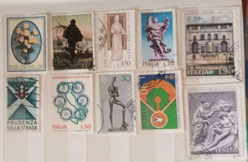 Italy - Mixed Lot of 10 Used (some Hinged) stamps