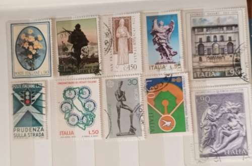 Italy - Mixed Lot of 10 Used (some Hinged) stamps