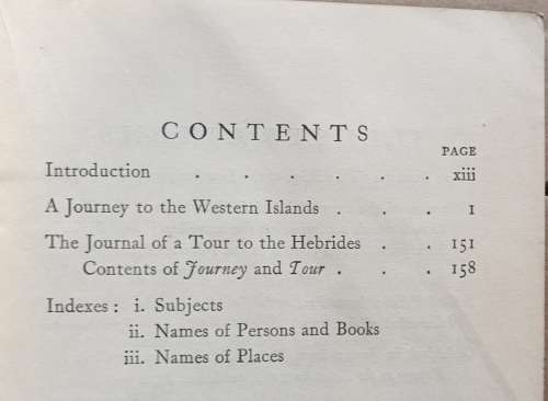 Johnson and Boswell Tour to the Hebrides - Ed: R W Chapman - Hardcover