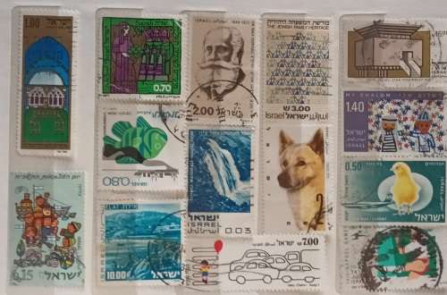 Israel - Mixed Lot of  14 Used (some Hinged) stamps