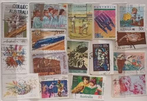 Australia - Mixed Lot of 16 Used (some Hinged) stamps
