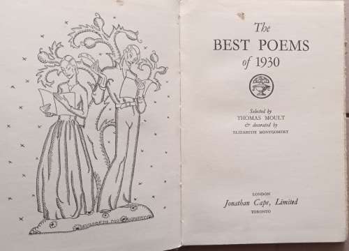 The Best Poems of 1930 -  (edited by Thomas Moult) - Hardcover