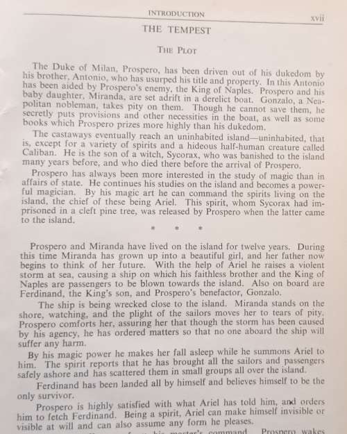 The Student`s Shakespeare: The Tempest - Ed. and Paraphrased P De Munnik - Hardcover 1963