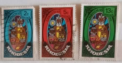Rhodesia - 1972 - Christmas - Set of 3 Used stamps