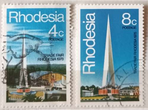 Rhodesia - 1978 - Trade Fair - Set of 2 Cancelled stamps