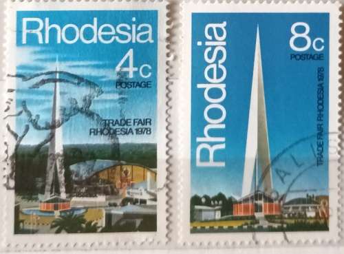 Rhodesia - 1978 - Trade Fair - Set of 2 Cancelled stamps
