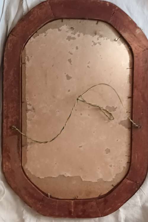 Vintage Wooden Frame with Photograph - Complete with Glass - 55x38cm
