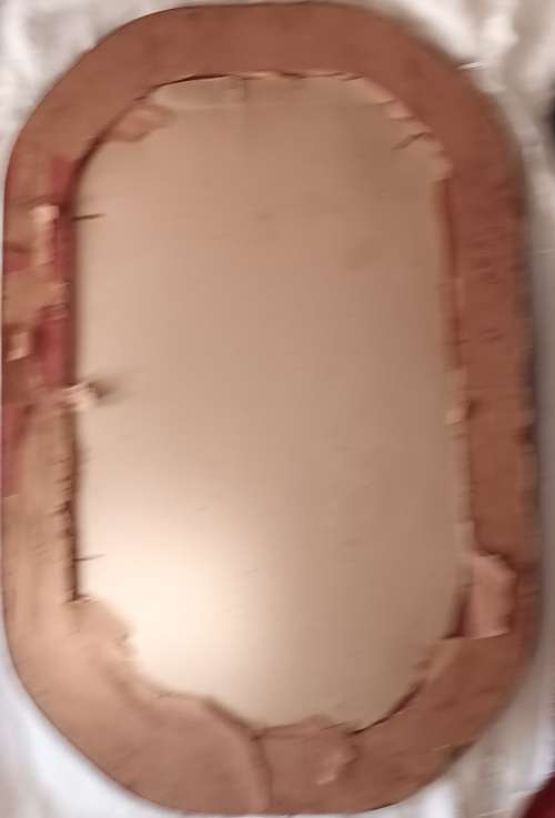 Vintage Wooden Frame with Photograph (damaged) - No Glass - 62.5x42cm