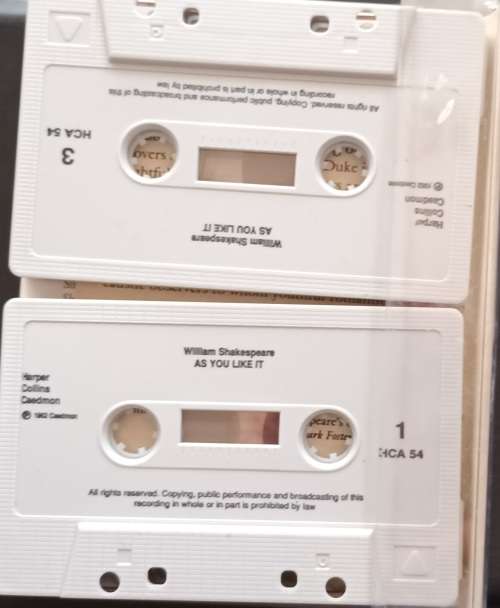Harper Collins Audio Books - Shakespeare: As You Like It (2 Cassettes)