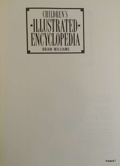 Children`s Illustrated Encyclopedia - Brian Williams - Hardcover 1990