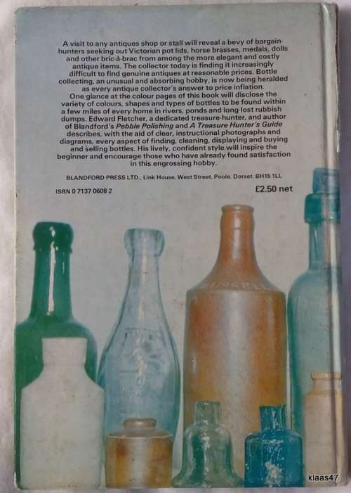 Bottle Collecting - Edward Fletcher - Hardcover 1979