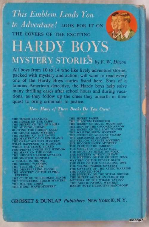 The Hardy Boys: The House on the Cliff - Franklin W Dixon - No. 2 Hardcover (Grosset & Dunlap)