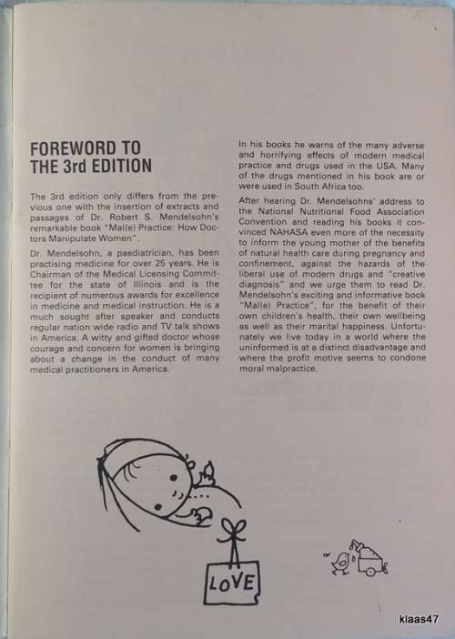 For Mothers Who Care - Natural Health Association Booklet - 3rd Edition