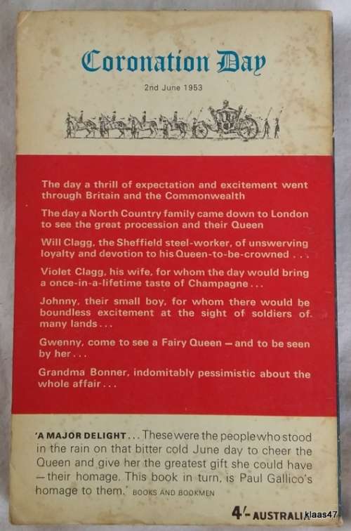 Coronation - Paul Gallico - Paperback 1962