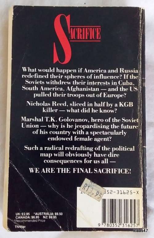Sacrifice - Graham Masterson - Paperback 1986