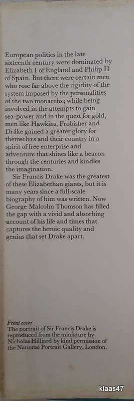 Sir Francis Drake - George Malcolm Thomson - Hardcover 1972