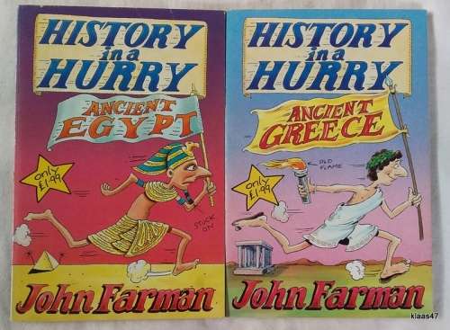 History In A Hurry: Ancient Egypt / Ancient Greece - John Farman - 2 Paperbacks 1988