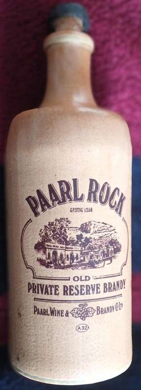 Paarl Rock (Old Private Reserve Brandy) - Empty Stoneware 750ml Bottle