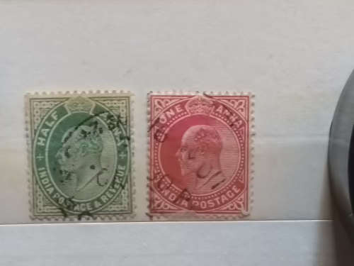 India - 1958 - Definitive Map - 12 Used stamps
