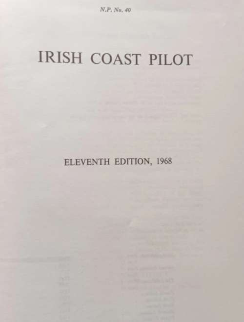 Irish Coast Pilot, 1968 - Hardcover (Eleventh Edtion)