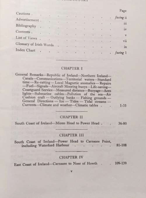 Irish Coast Pilot, 1968 - Hardcover (Eleventh Edtion)
