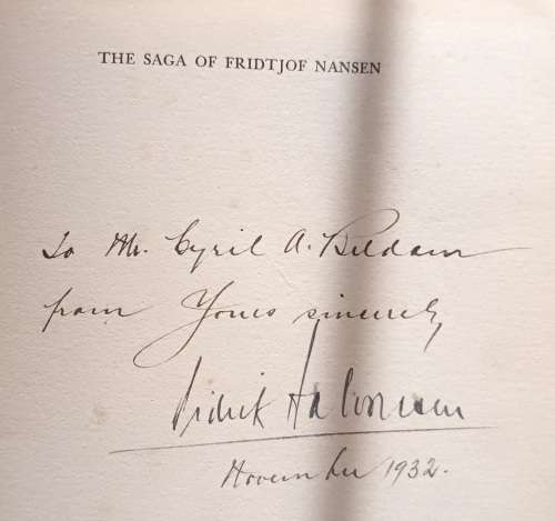 The Saga of Fridtjof Nansen -  Jon Sorensen (Author), J.B.C. Watkins (Translator)  - Hardcover 1932